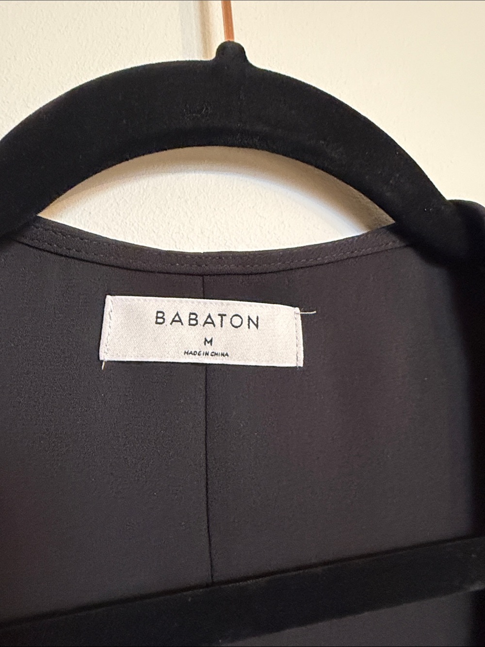 Babaton Black Tie-Waist Wrap Dress - Picture 2 of 3